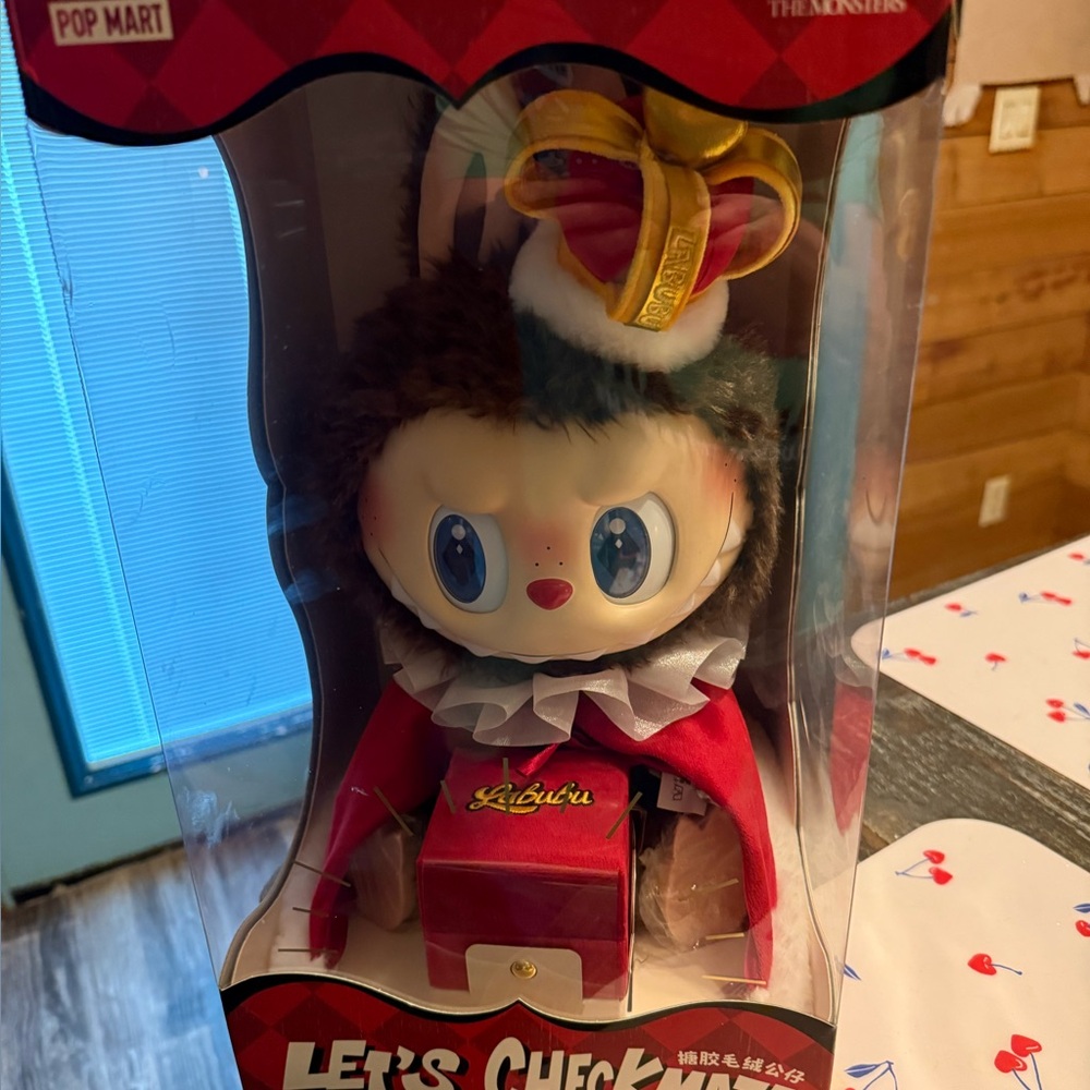 Pop Mart The Monsters Checkmate Plush Labubu Large Version NIB